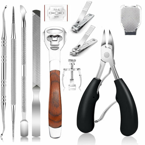 11Pcs/Set Ingrown Toenail Tools Kit Nail Care Pedicure Tools - Horizon Bliss