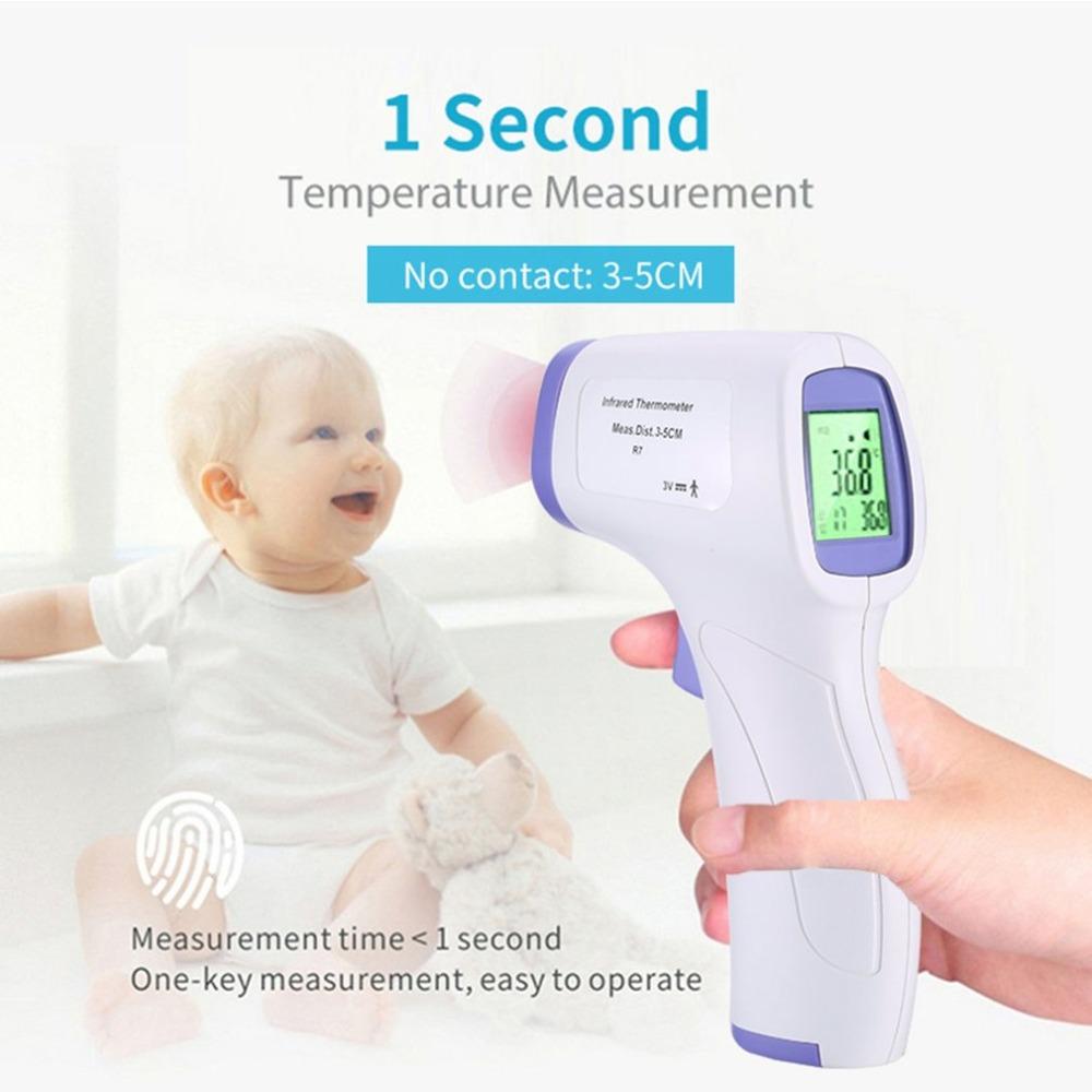 Non-Contact Infrared Forehead Thermometer LCD Digital Laser Backlight