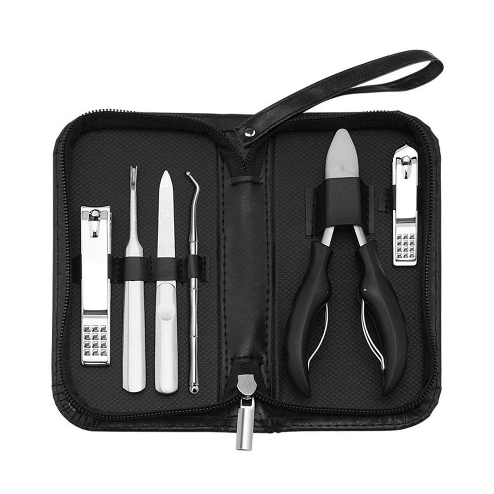 6Pcs/lot Manicure Set Pedicure Sets Nail Clipper Stainless Steel - Horizon Bliss