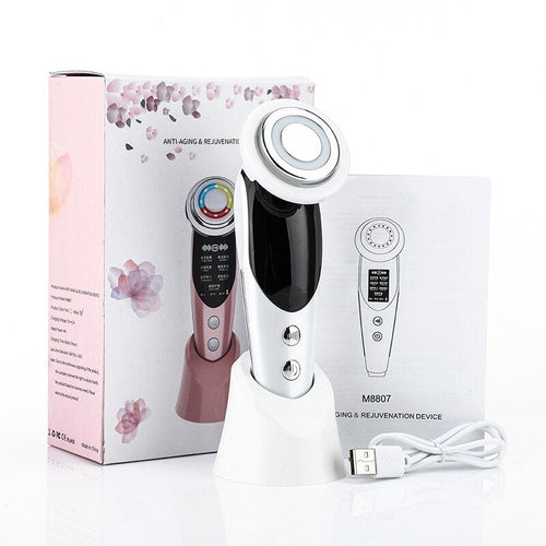 7 In 1 RF Face Massager Skin Rejuvenation Mesotherapy Facial Lifting - Horizon Bliss