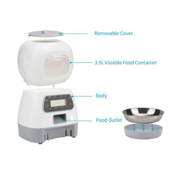 3.5L Automatic Smart Pet Food Dispenser - Horizon Bliss