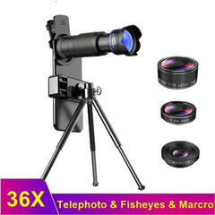 Dragon 36X Mobile Phone Lens Kit With Tripod - Horizon Bliss