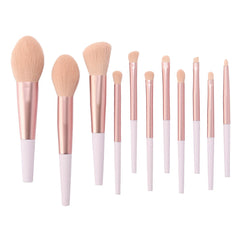 11pcs Makeup Brushes Sets Tools Cosmetic Powder Contour Blush Lip