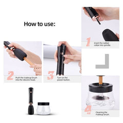 Automatic Electric Makeup Brush Cleaner Fast Washing and Drying Make