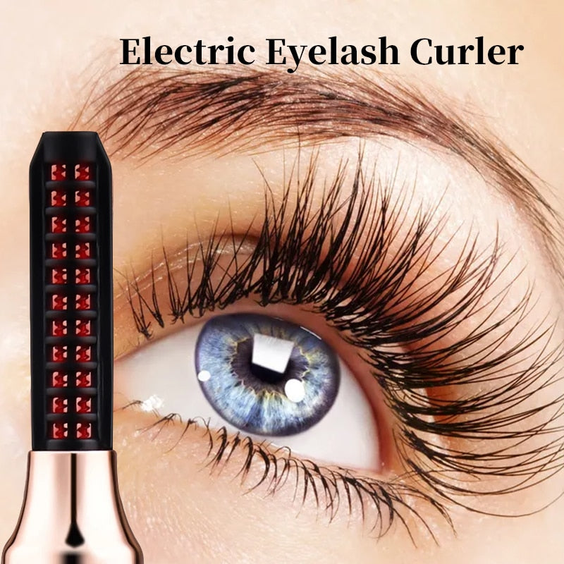 Beauty Makeup Heated Eyelash Curler Rechargeable Long Lasting Natural