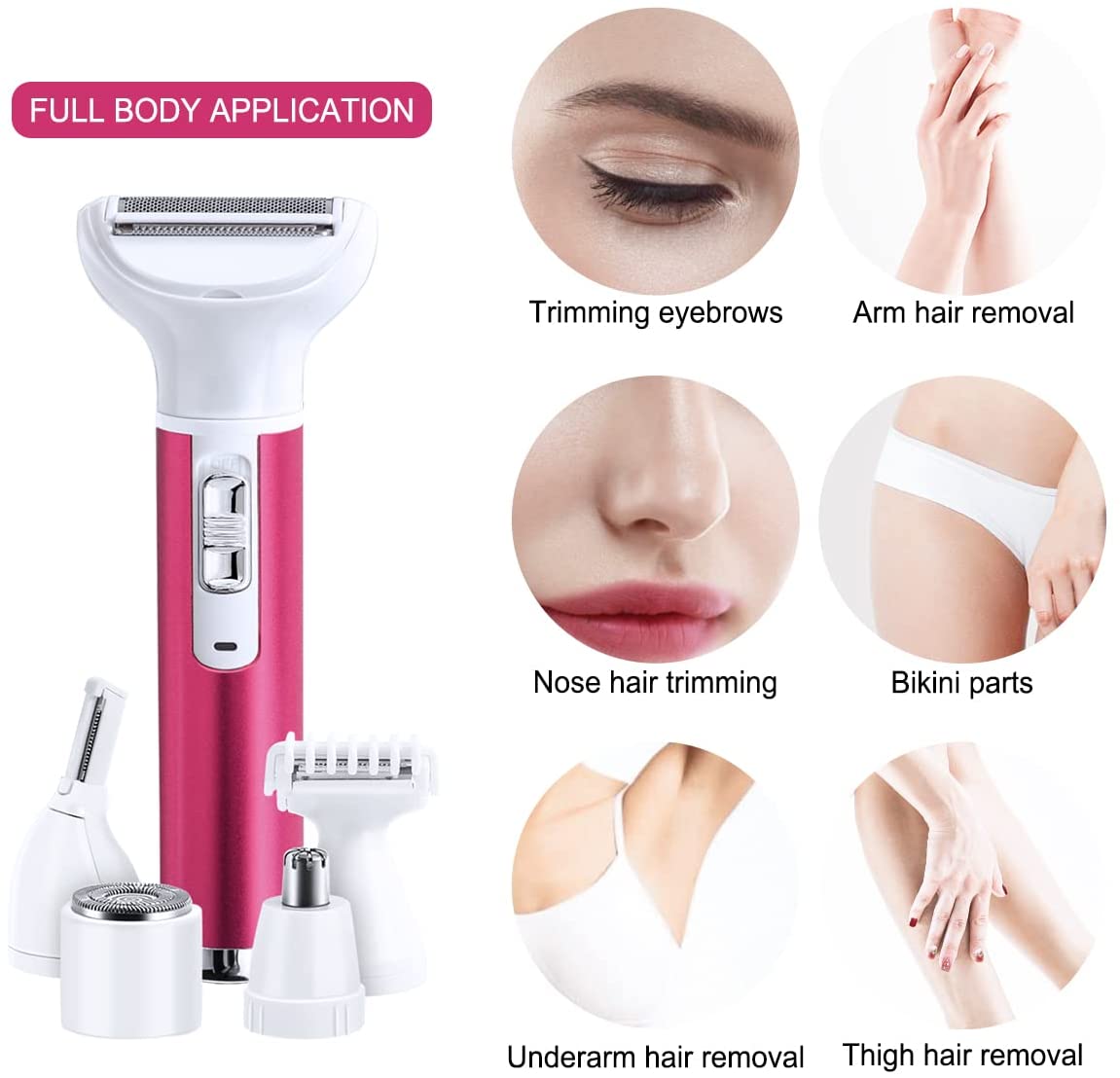 5 in 1 Women Epilator Female Eyebrow Trimmer Lady Shaver - Horizon Bliss