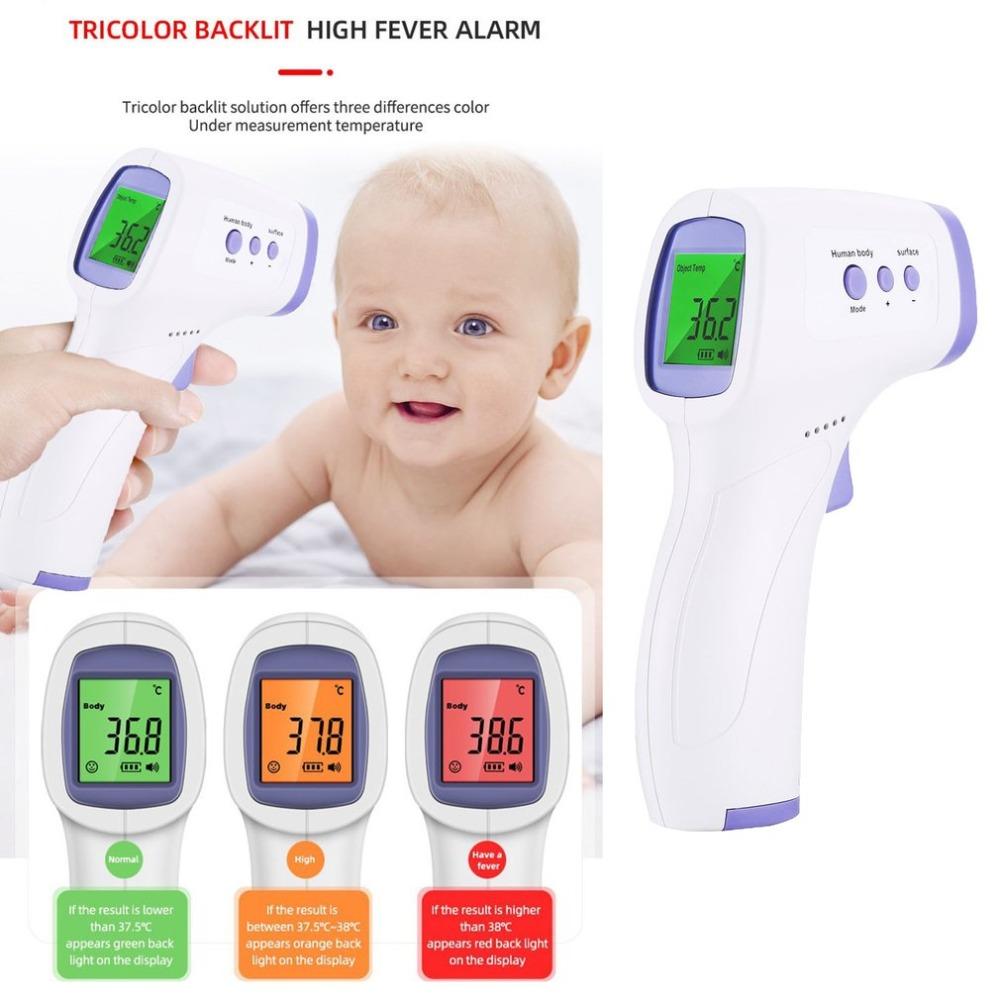 Non-Contact Infrared Forehead Thermometer LCD Digital Laser Backlight