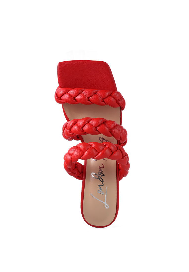 high bae braided strap casual heels - Horizon Bliss