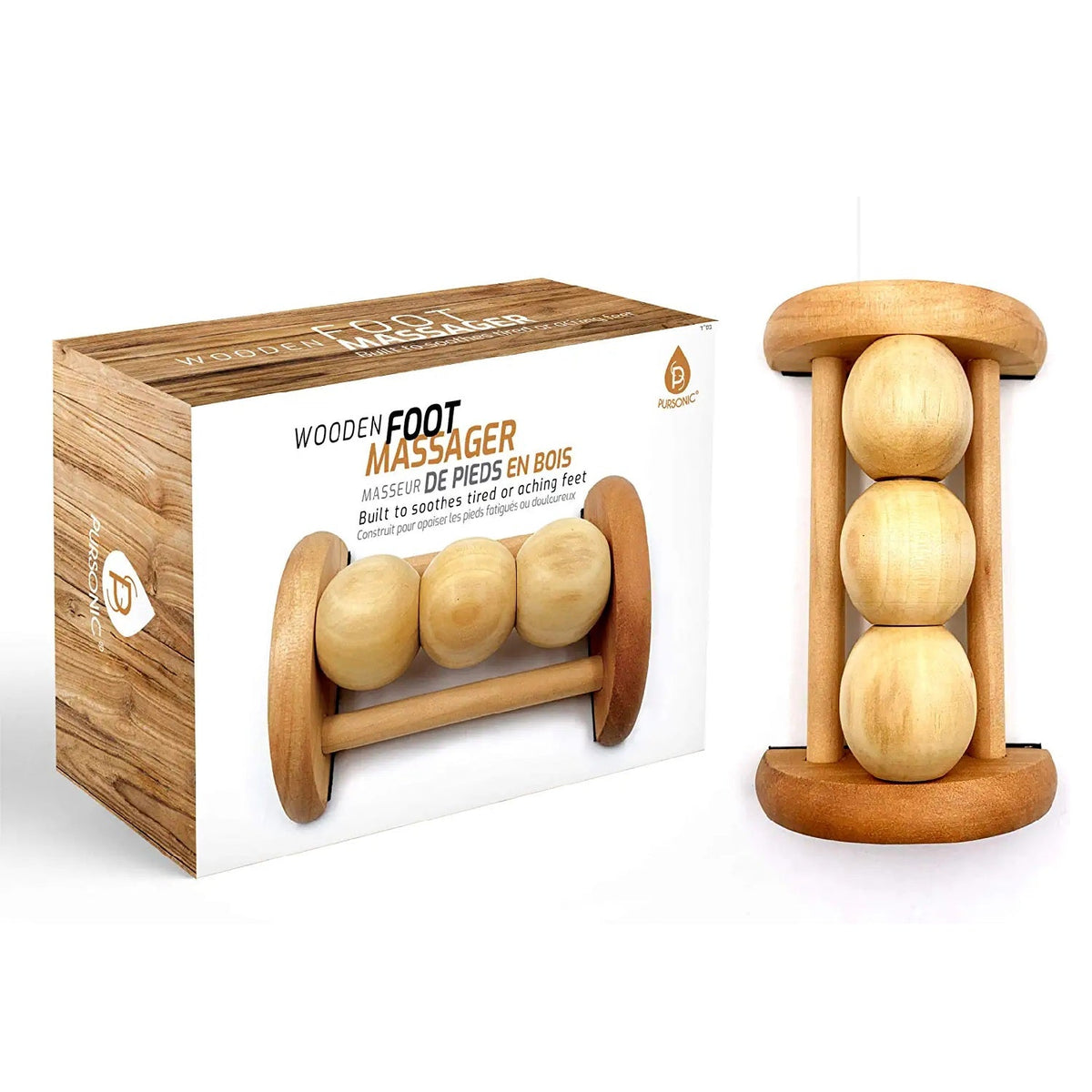 All Natural Wooden Foot Massager Roller