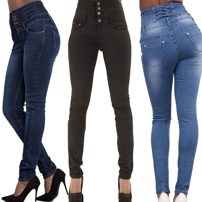 Hot High Quality Wholesale Woman Denim Pencil Pants Top Brand Stretch - Horizon Bliss