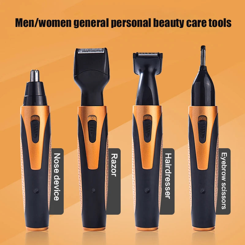 4 in 1 Rechargeable Electric Nose Hair Trimmer Removal Clipper Shaver - Horizon Bliss