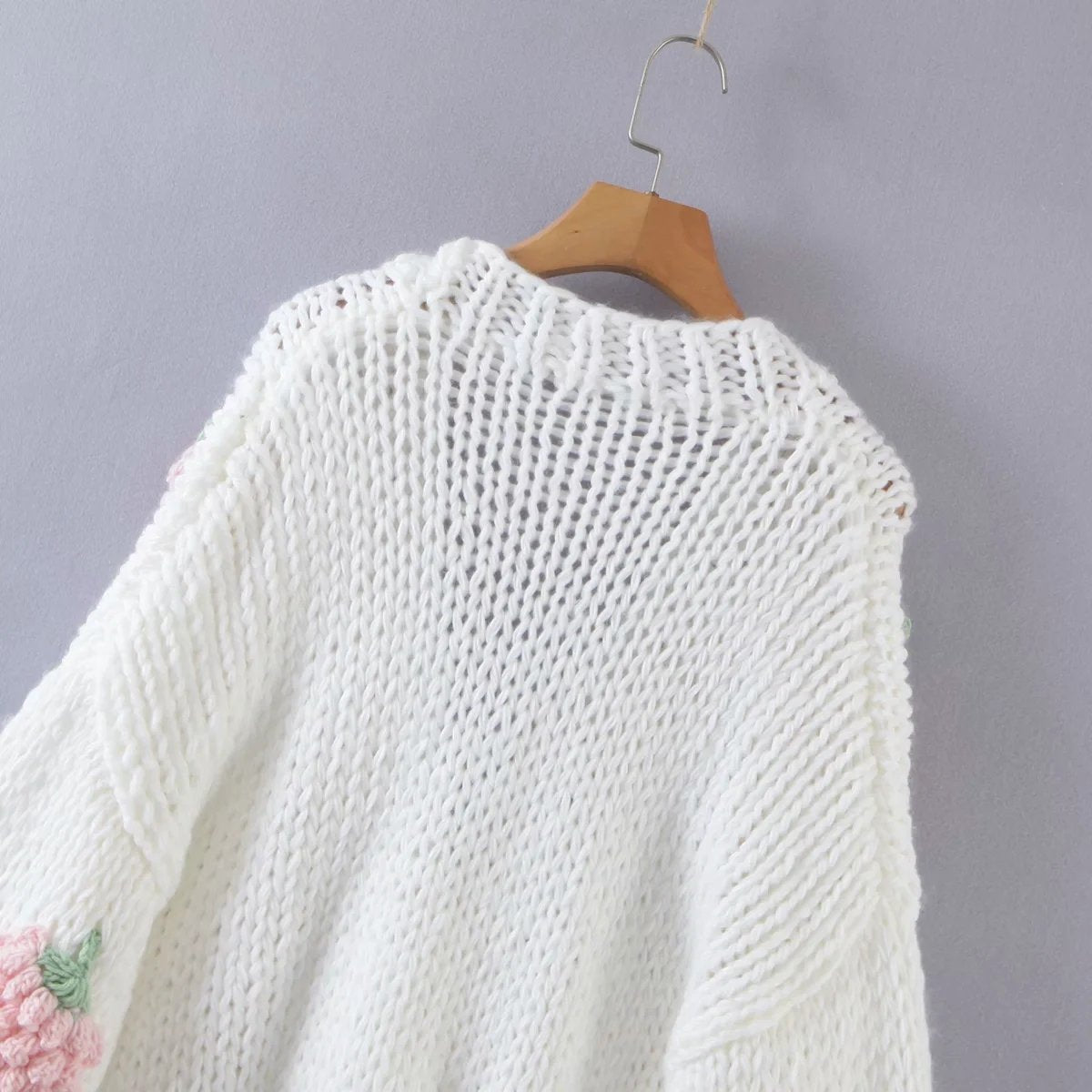 Cute Strawberry Handmade Cardigan Knitting Sweater - Horizon Bliss