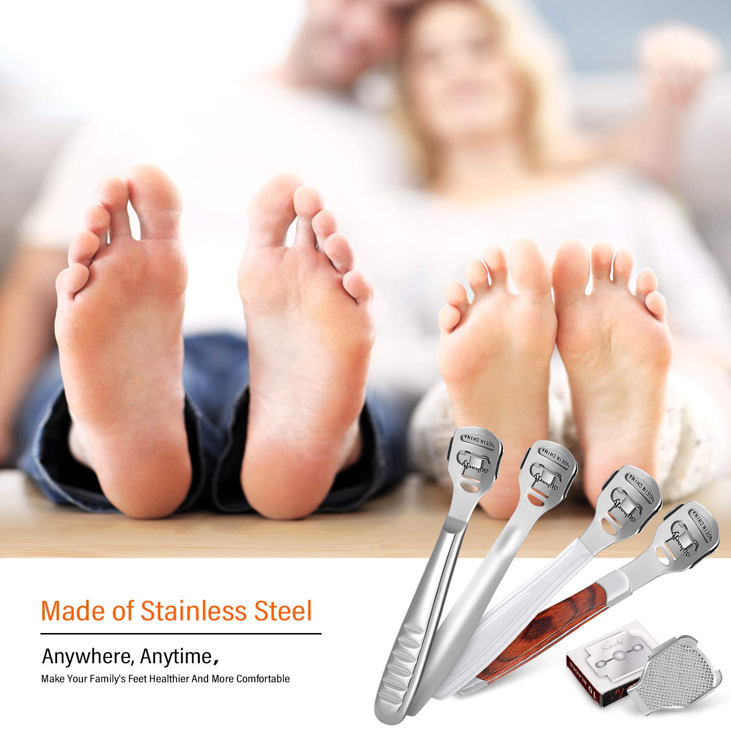 48 Pieces Callus Shaver Sets in 4 Types Foot Care - Horizon Bliss