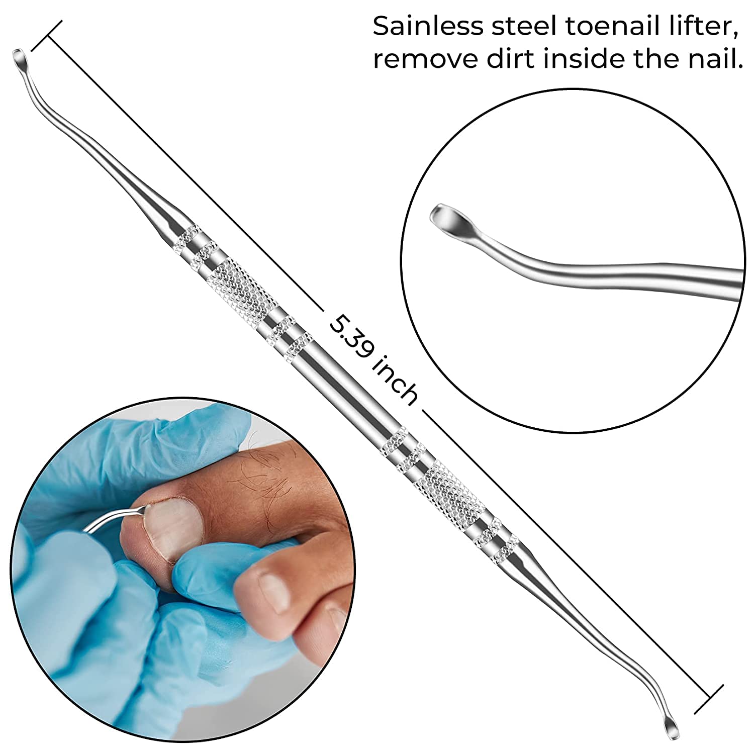 11Pcs/Set Ingrown Toenail Tools Kit Nail Care Pedicure Tools - Horizon Bliss