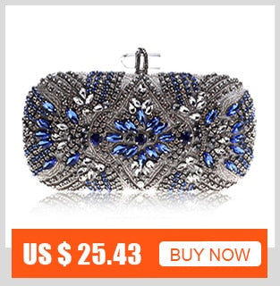 Diamond Evening Clutch Bag For Women Wedding Golden Clutch Purse Chain