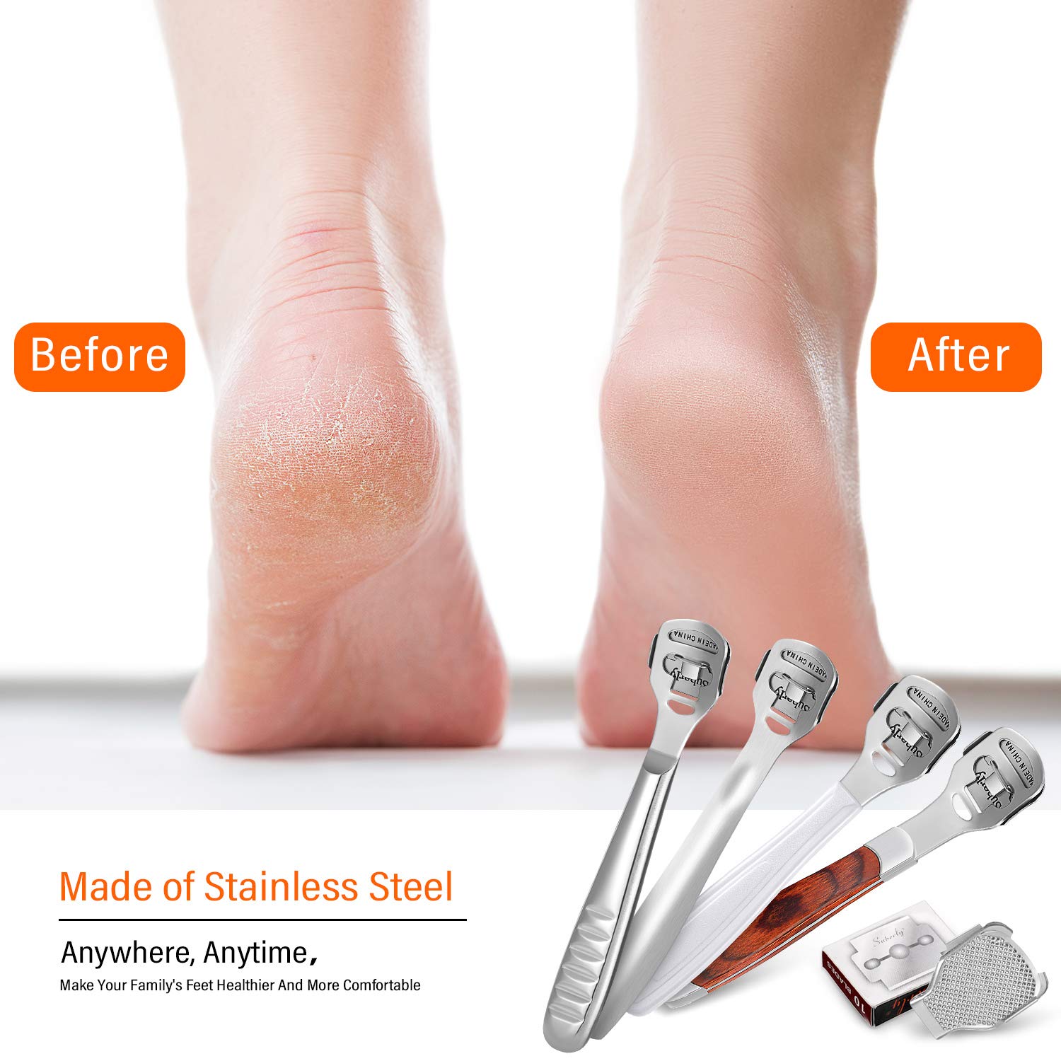 48 Pieces Callus Shaver Sets in 4 Types Foot Care - Horizon Bliss