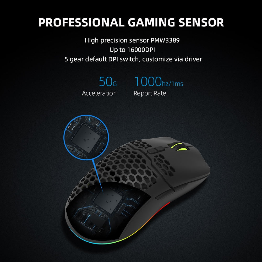 16000 DPI RGB Gaming Mouse - Horizon Bliss