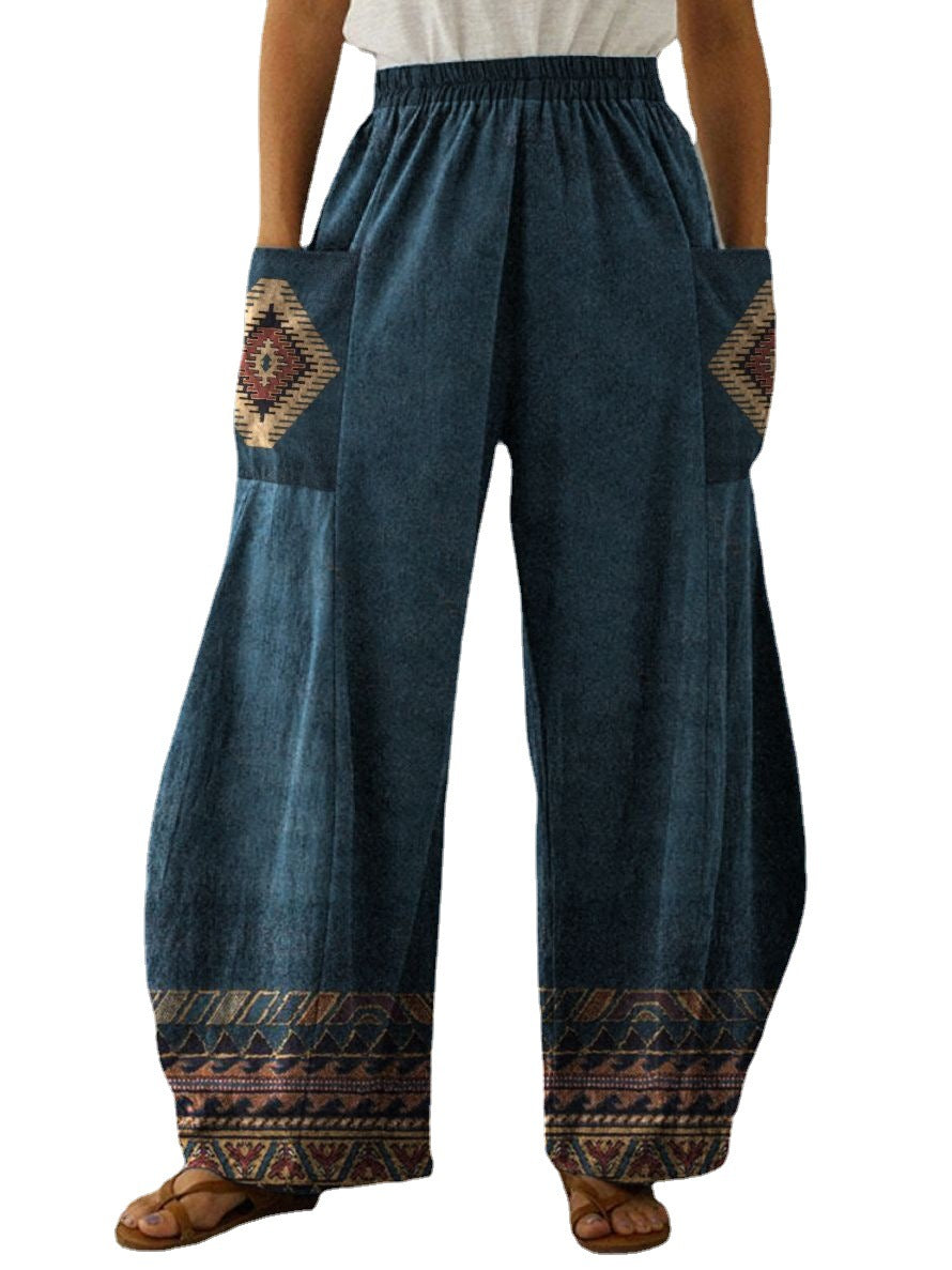 High Waist Loose Long Wide Leg Women's Pants - Horizon Bliss