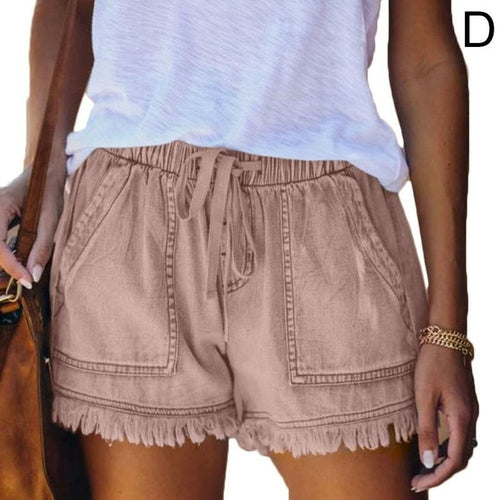 High Waisted Shorts Jeans Plus Size Denim Shorts - Horizon Bliss