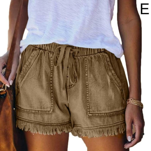 High Waisted Shorts Jeans Plus Size Denim Shorts - Horizon Bliss