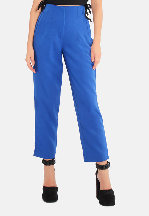 high waist semi casual trousers - Horizon Bliss