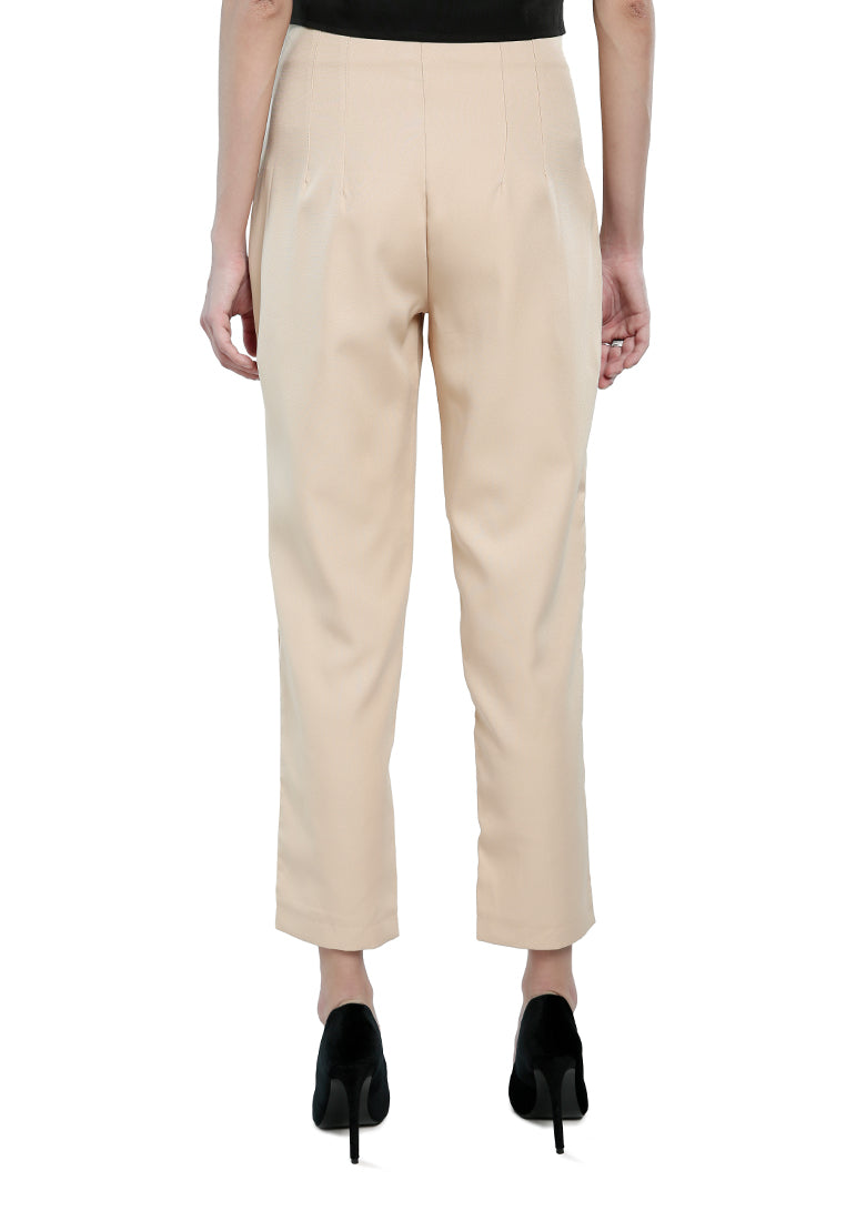 high waist semi casual trousers - Horizon Bliss