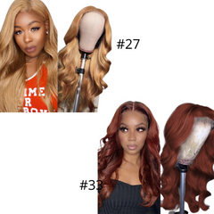 #27 Straight 13x1x4 T part Lace 4x4 Closure wigs Body Wave #33 Transpa - Horizon Bliss