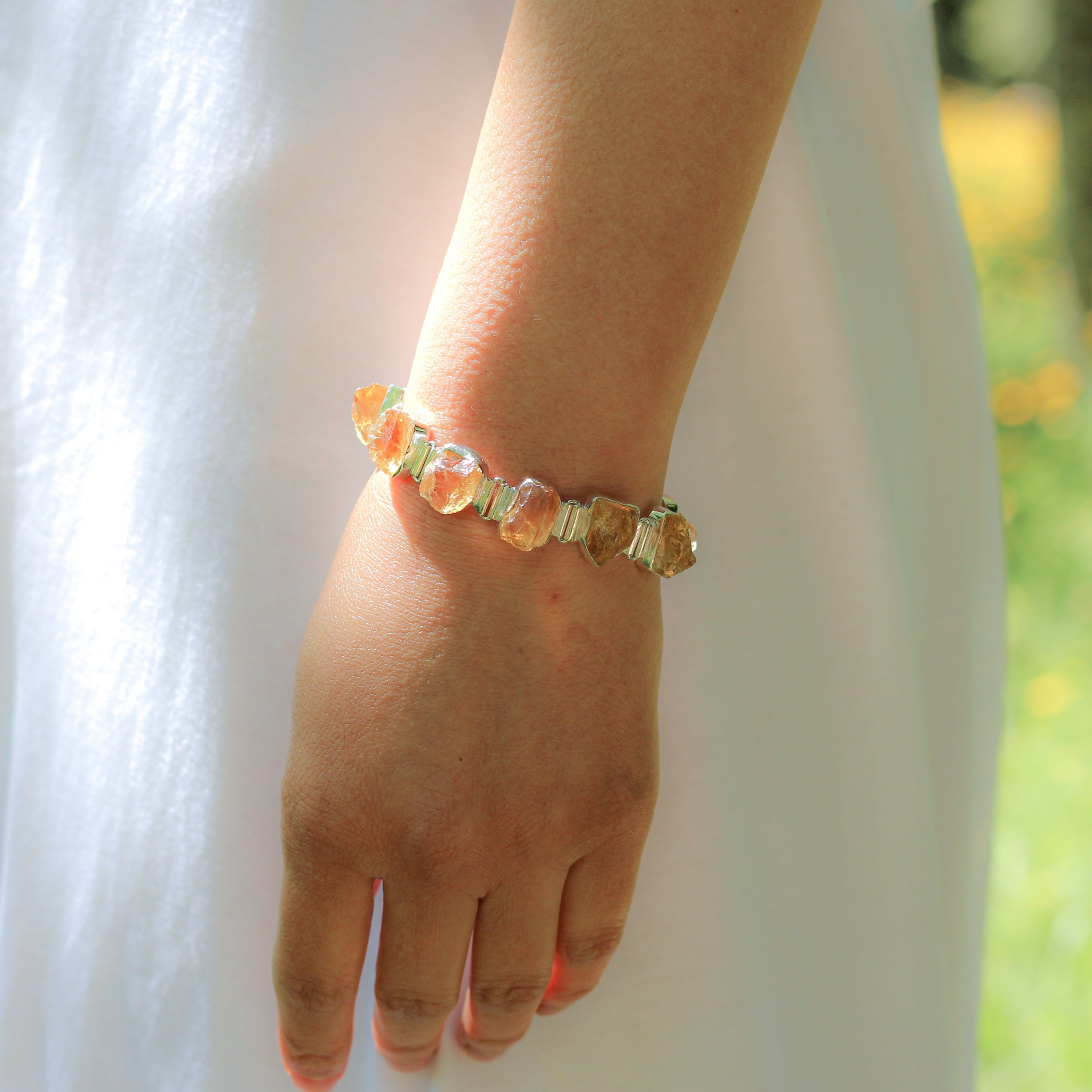 Bracelet “Optimisme et Succès” en Citrine et Argent 925 - Horizon Bliss