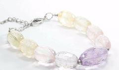 Pastel Sparkles Quartz Stone Bracelet - Horizon Bliss