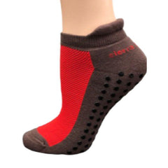 Heel Tab Mesh Top Cotton Anklet Socks with Non-Skid Gripper - Horizon Bliss