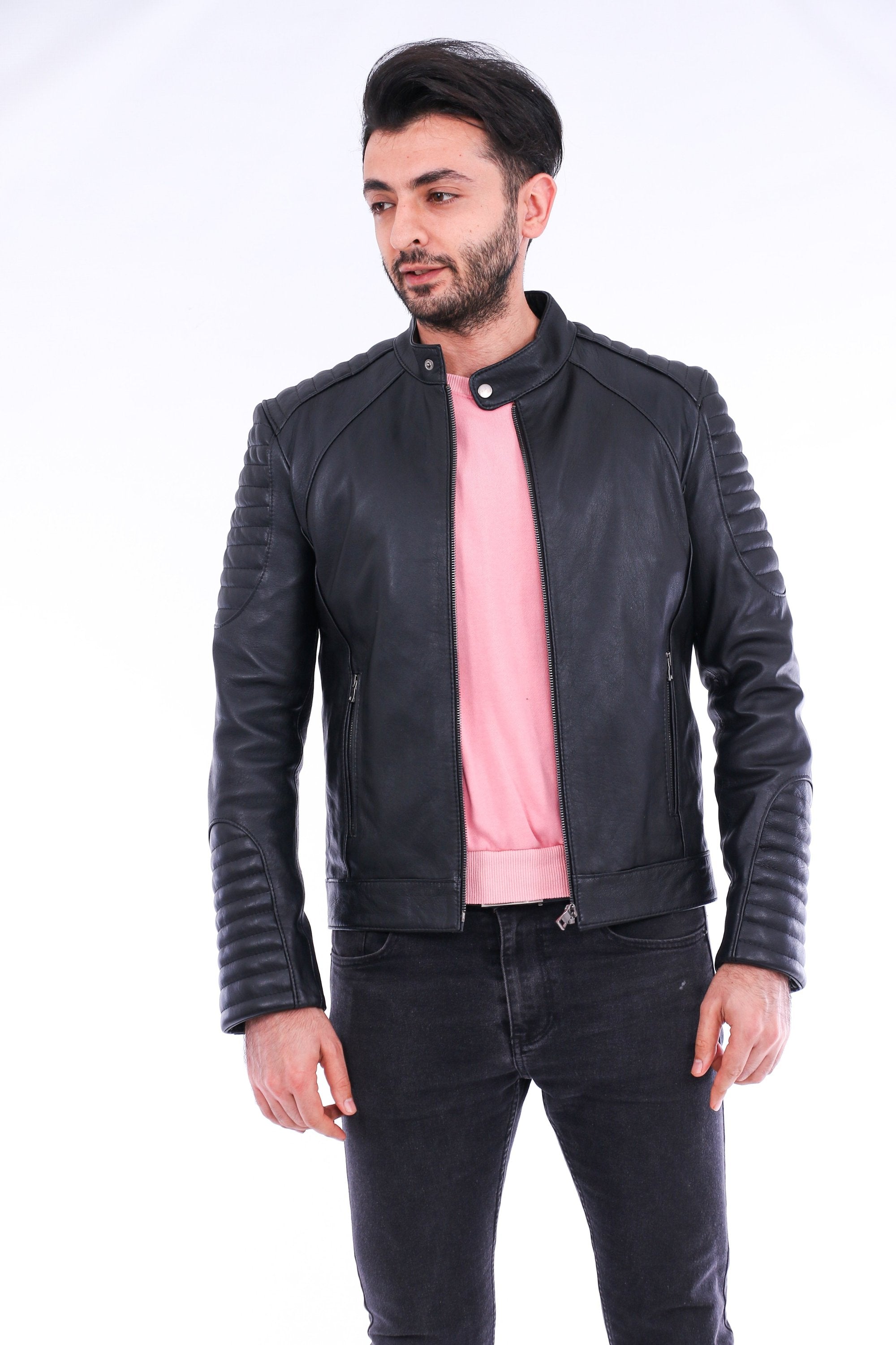 Sanremo Quilted Biker Jacket - Horizon Bliss