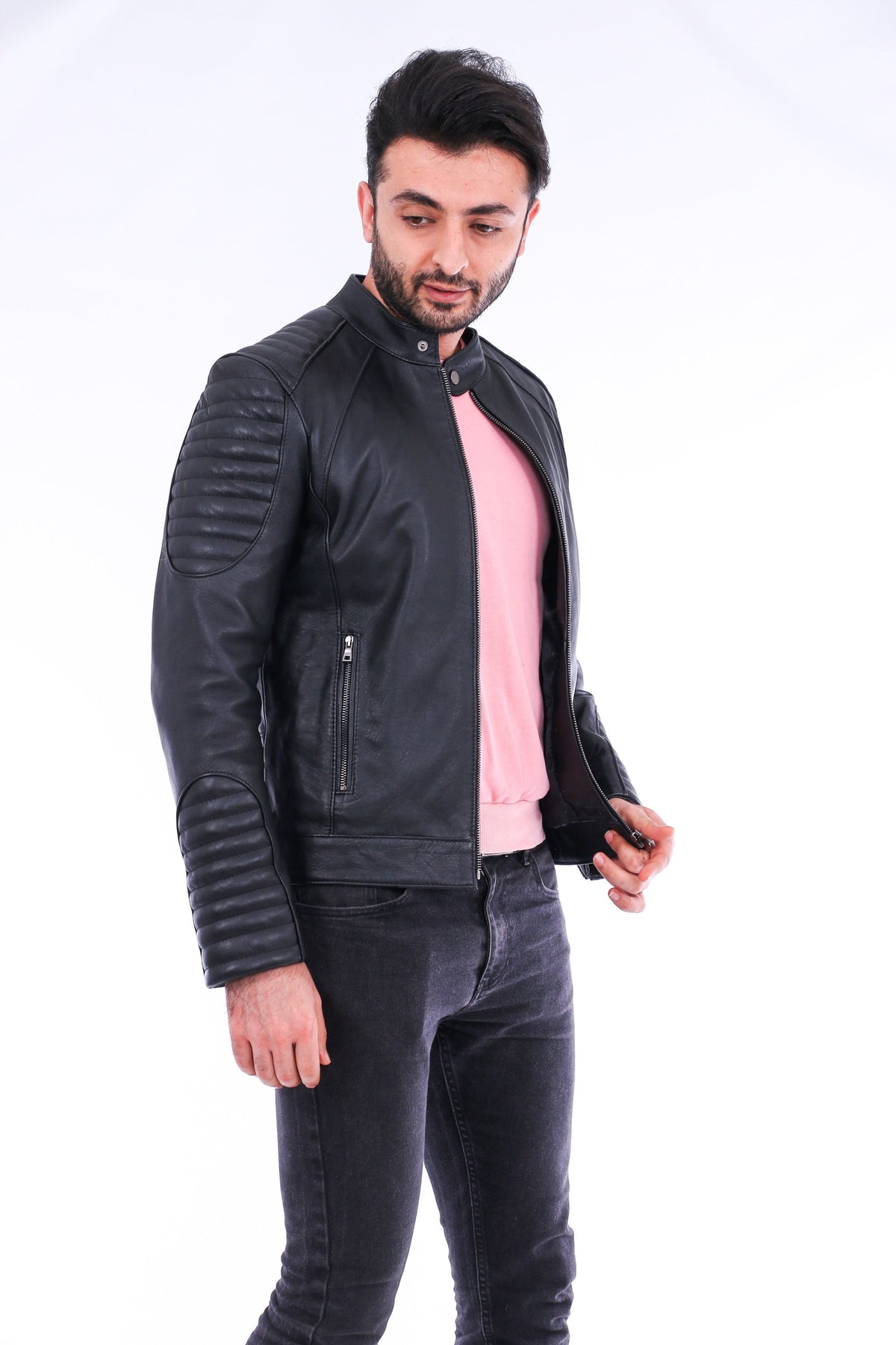 Sanremo Quilted Biker Jacket - Horizon Bliss