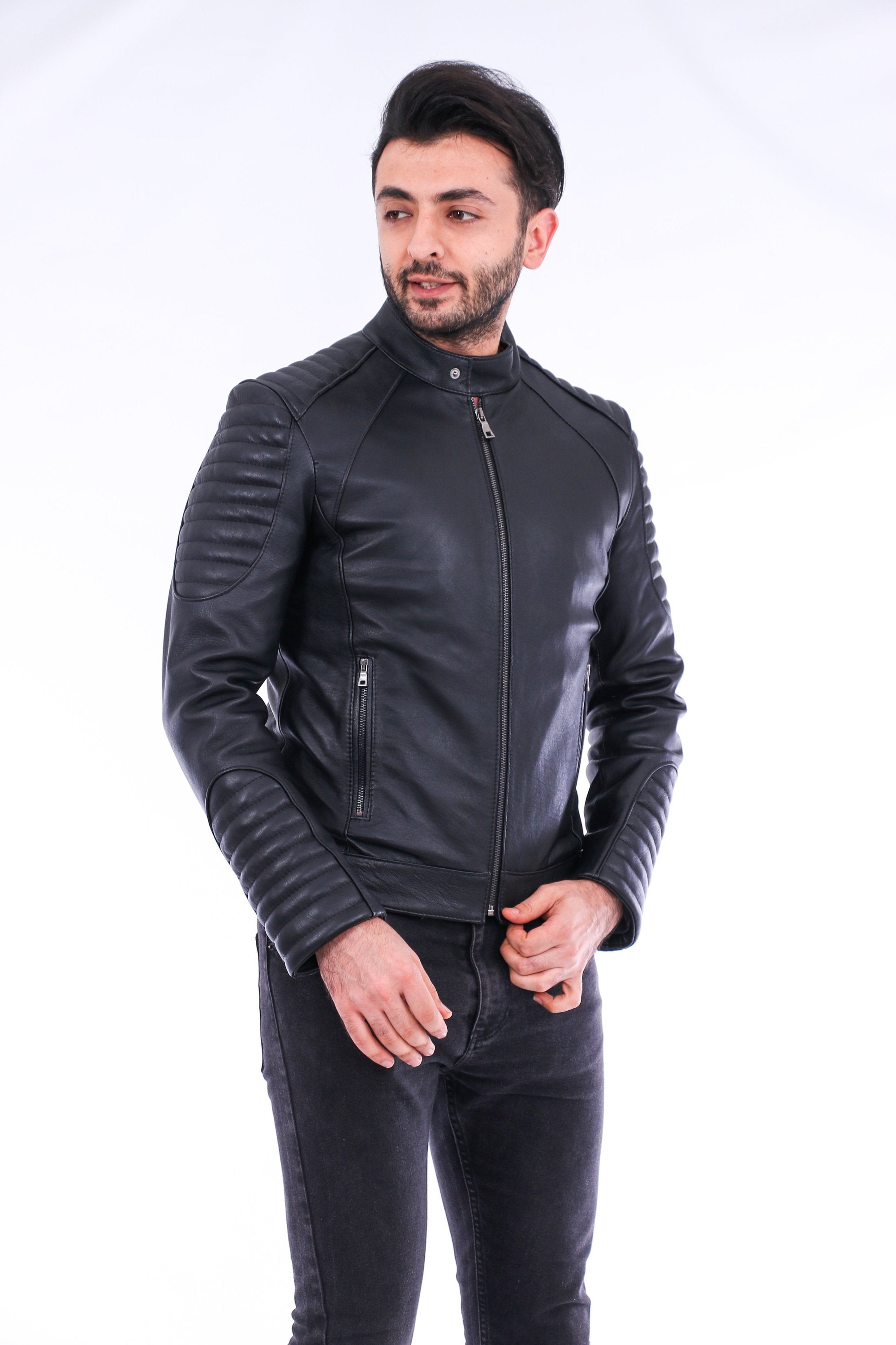 Sanremo Quilted Biker Jacket - Horizon Bliss