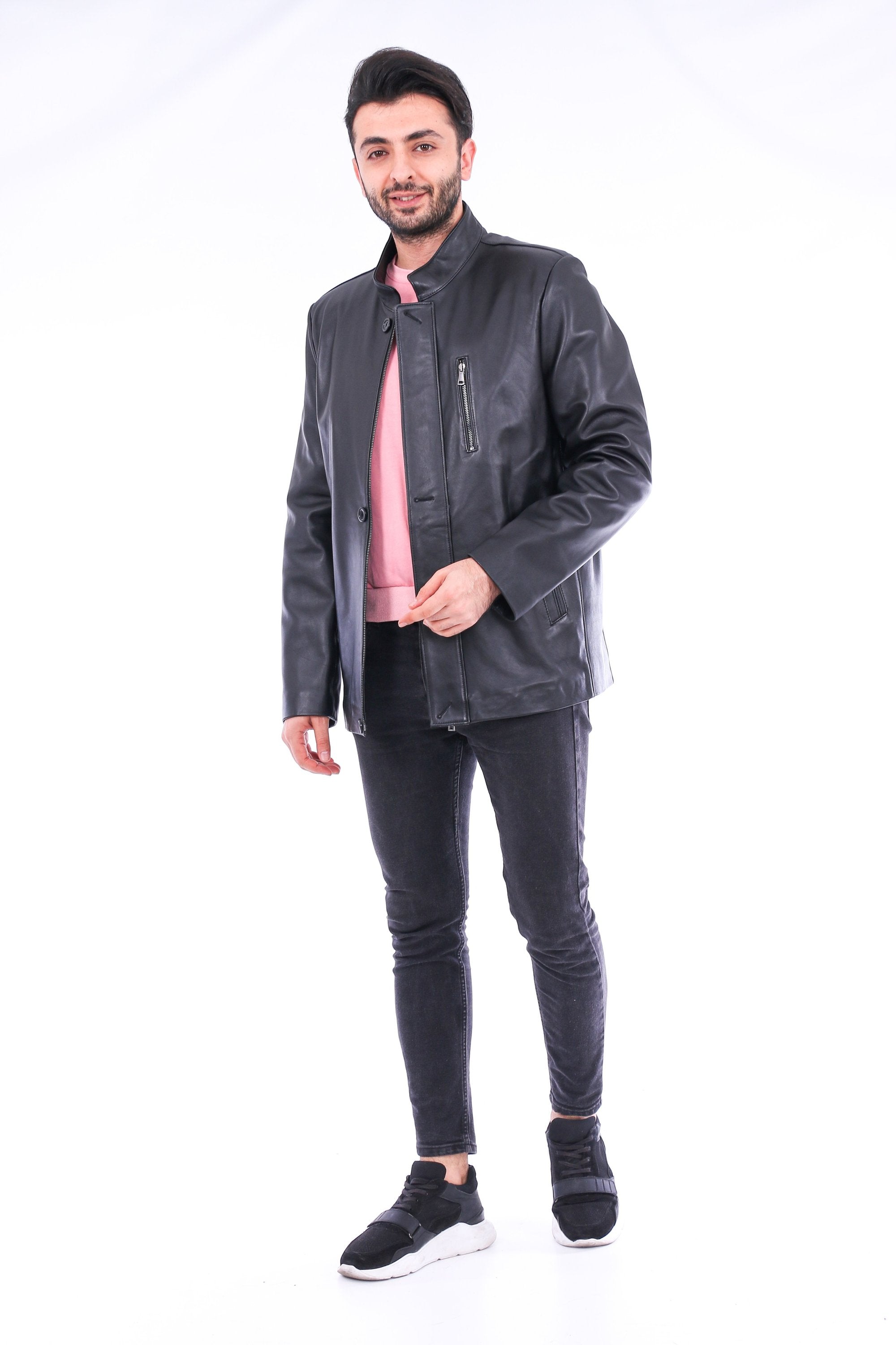 Nava Leather Jacket - Horizon Bliss