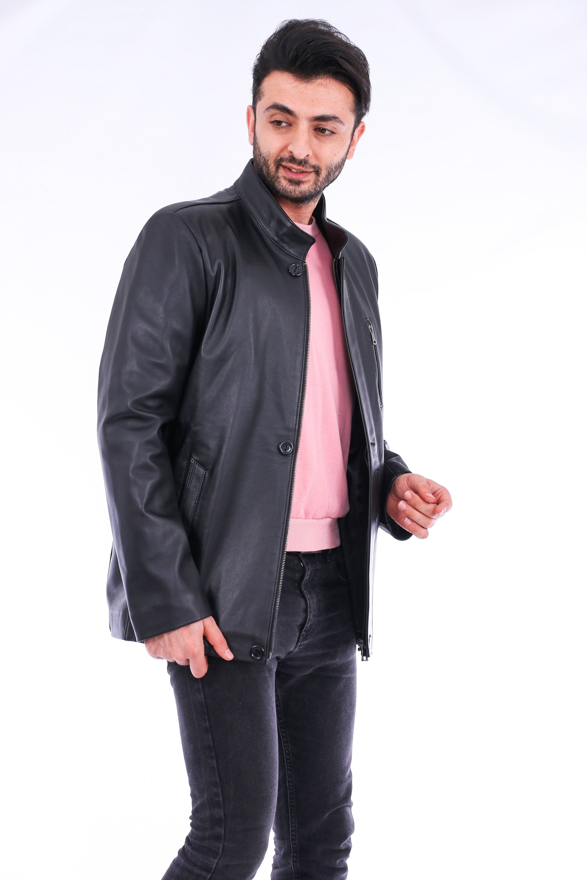 Nava Leather Jacket - Horizon Bliss