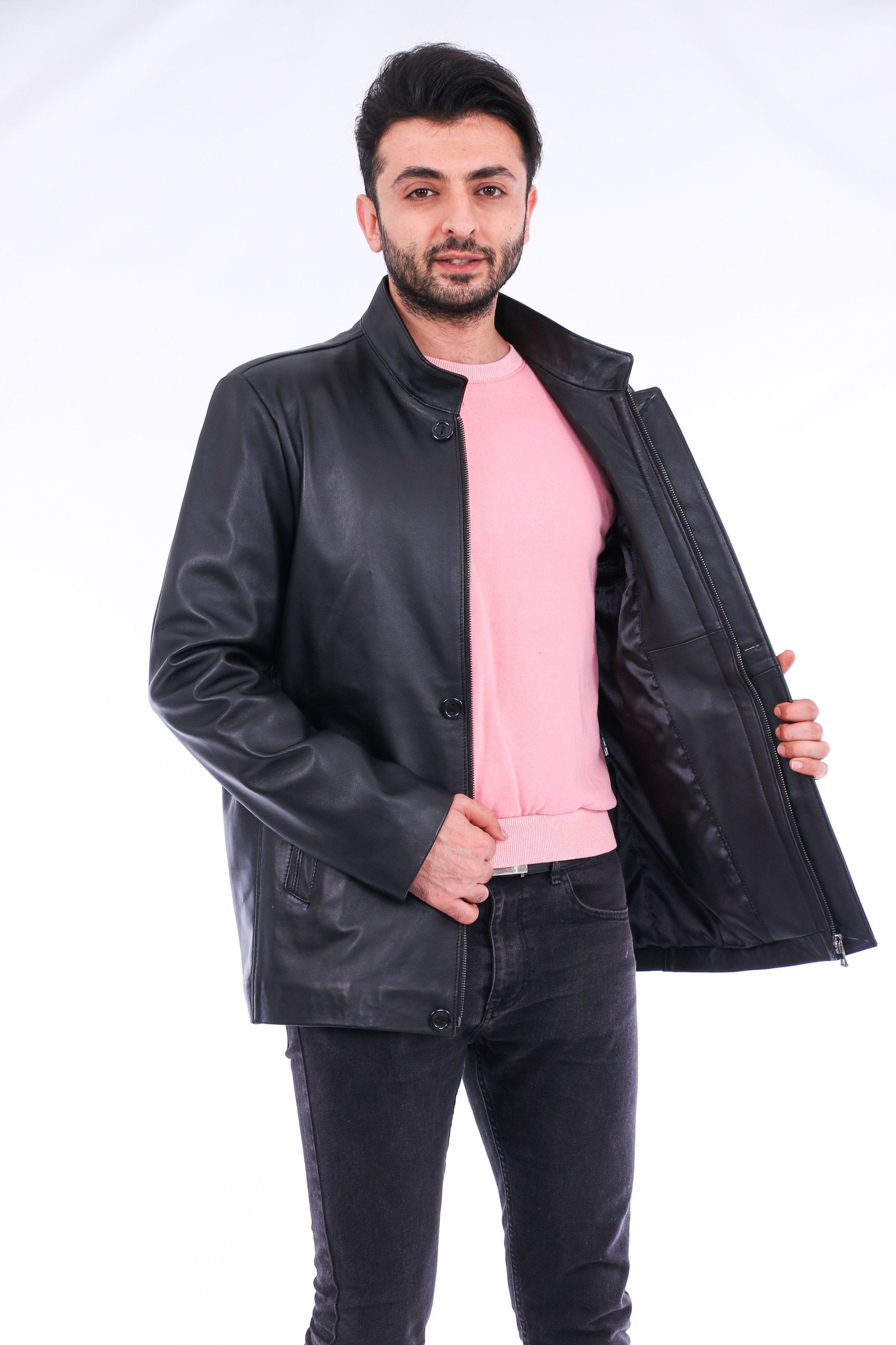 Nava Leather Jacket - Horizon Bliss