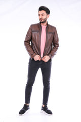 Armati Biker Leather Jacket - Horizon Bliss