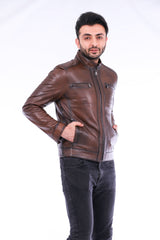 Armati Biker Leather Jacket - Horizon Bliss