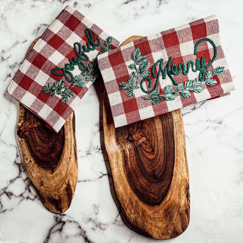 Holiday Charcuterie & Tartan Towel Set