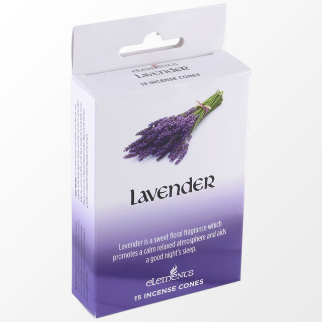 12 Packs of Elements Lavender Incense Cones - Horizon Bliss