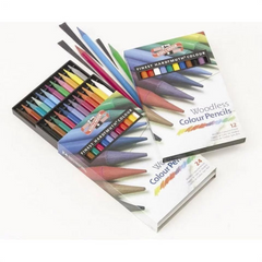 Art Supplies FA8756.12 Progresso Woodless Color Pencil Sets 12 Colors