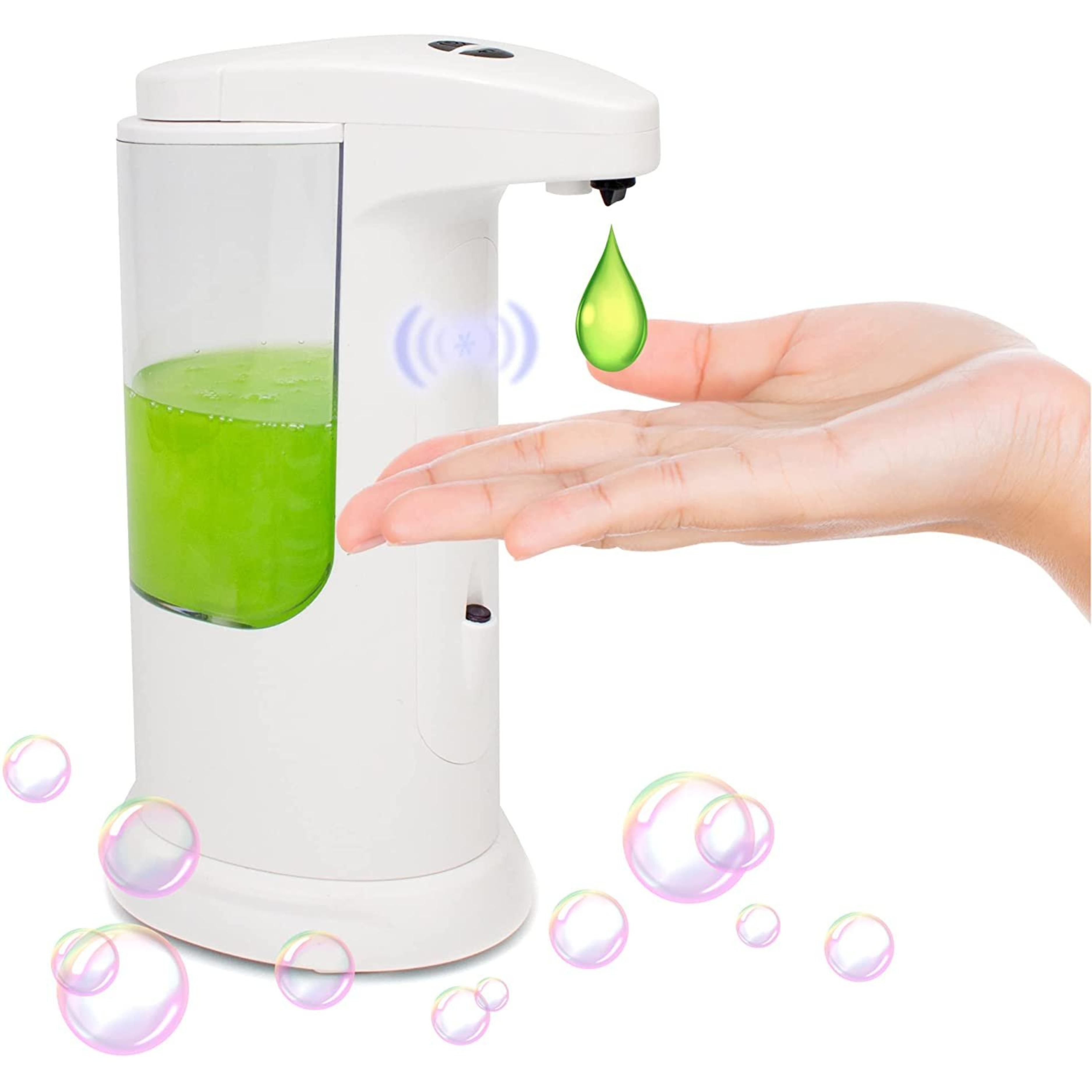 Automatic Dish Soap Dispenser for Kitchen Sink. White Small Soap - Horizon Bliss