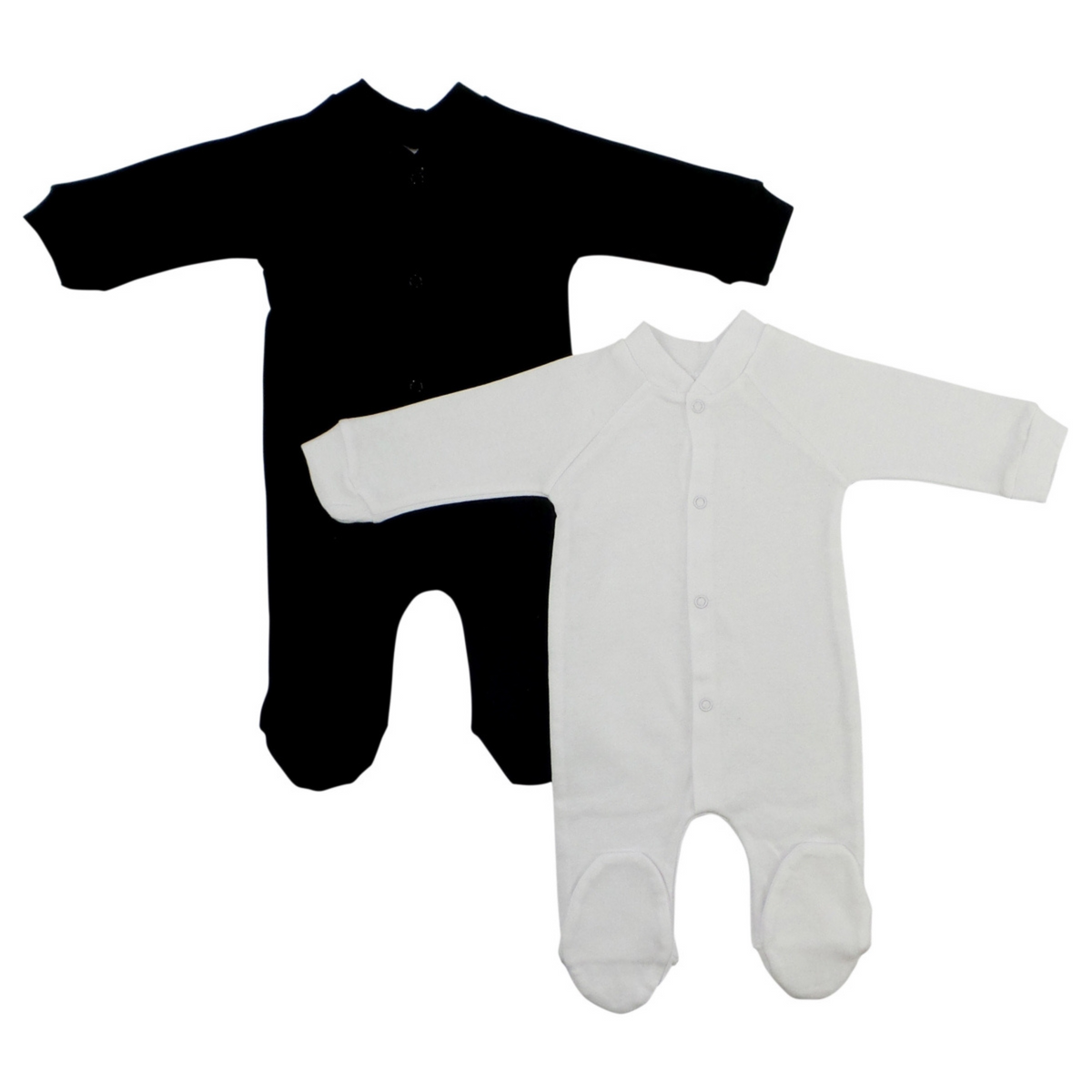 Bambini 515WL1D1 Interlock Closed-toe Sleep & Play, Black & White - Horizon Bliss