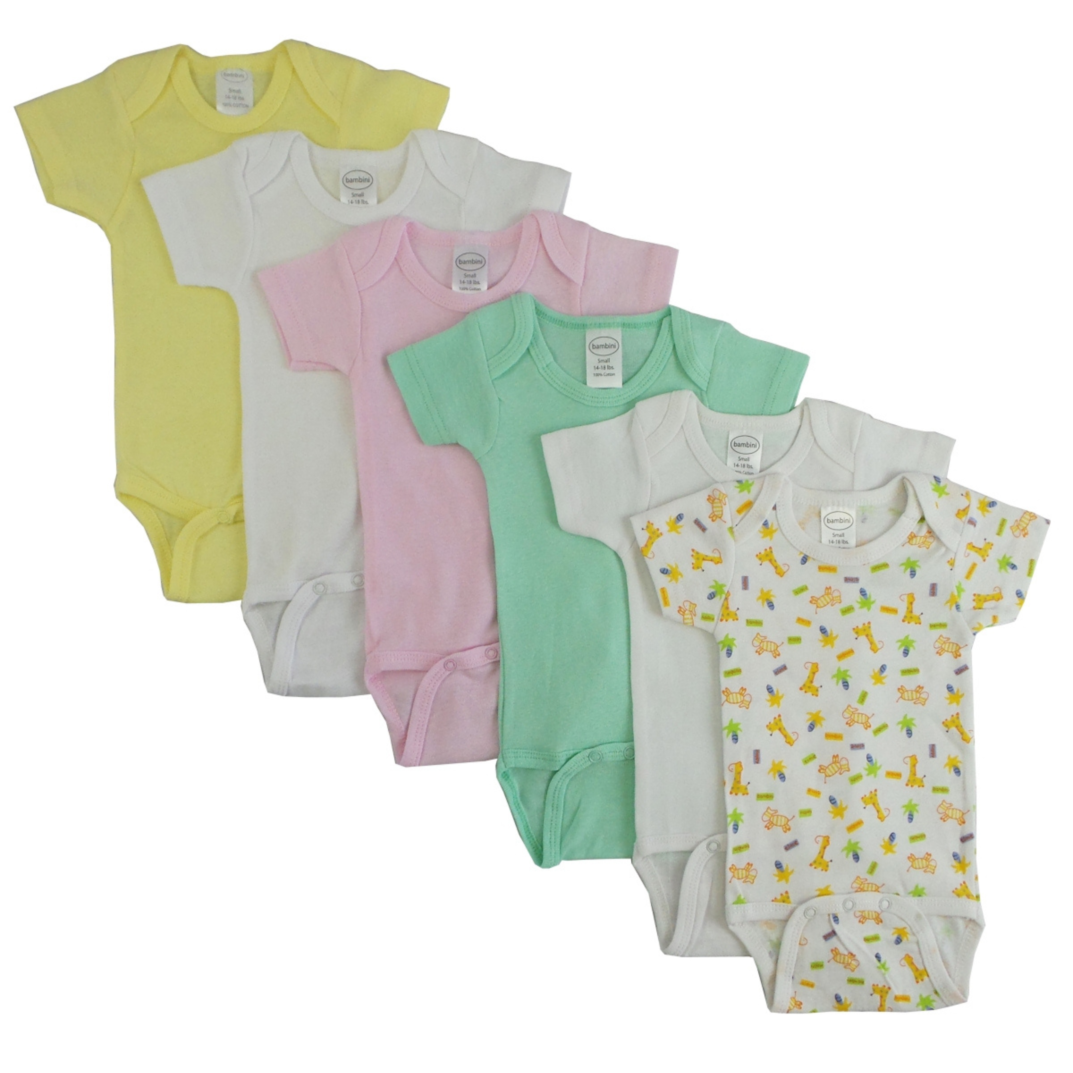 Bambini CS-003L-004L Pastel Girls Short Sleeve with Printed, Assor - Horizon Bliss