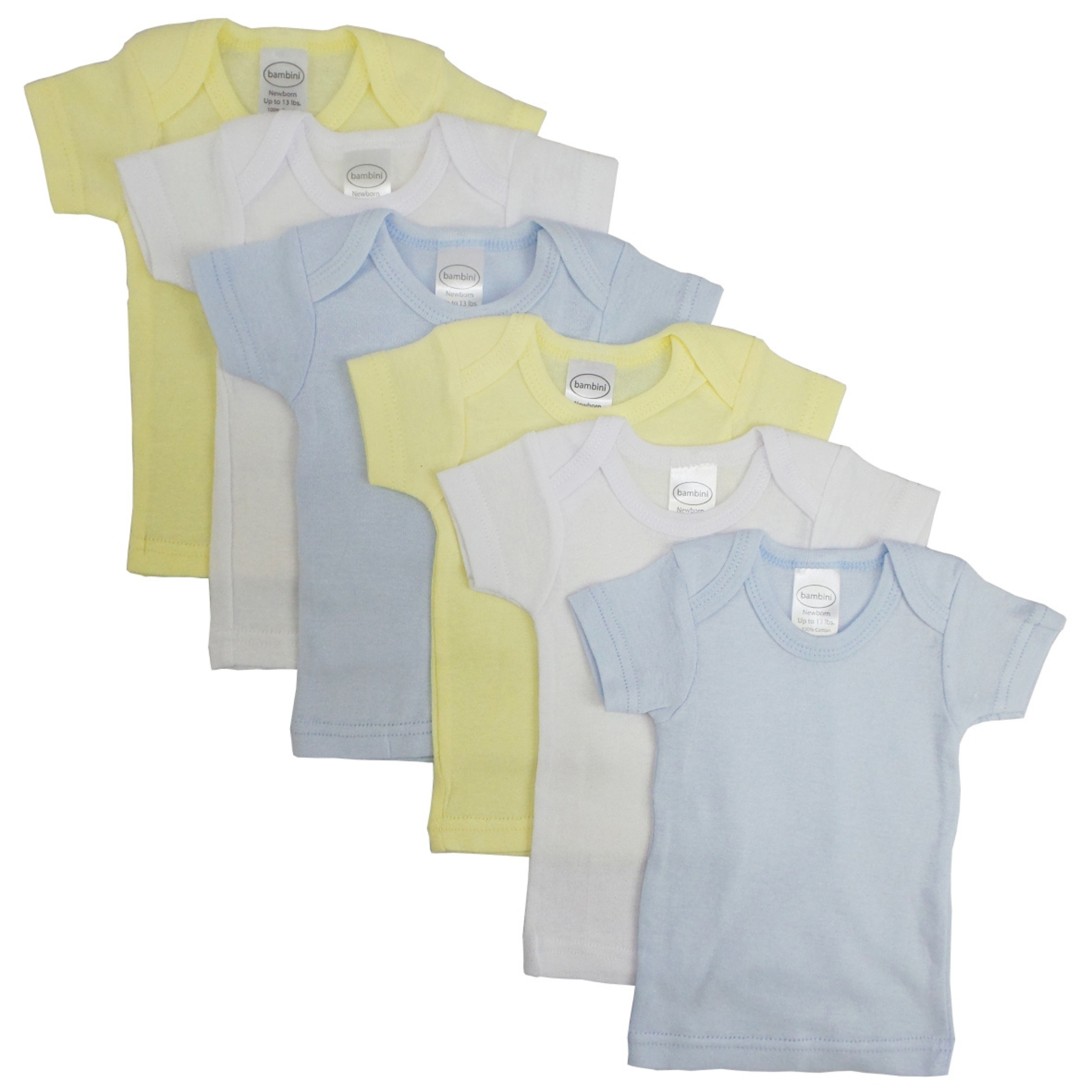 Bambini CS-056S-056S Boys Pastel Variety Short Sleeve Lap T-shirts&#44 - Horizon Bliss