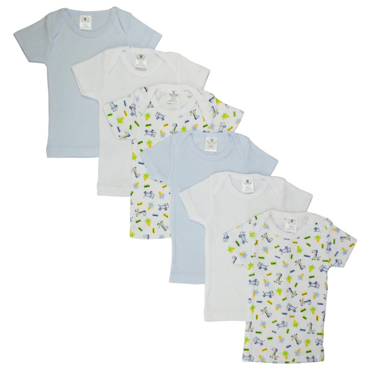 Bambini CS-058S-058S Girls Pastel Variety Short Sleeve Lap T-shirts&#4 - Horizon Bliss