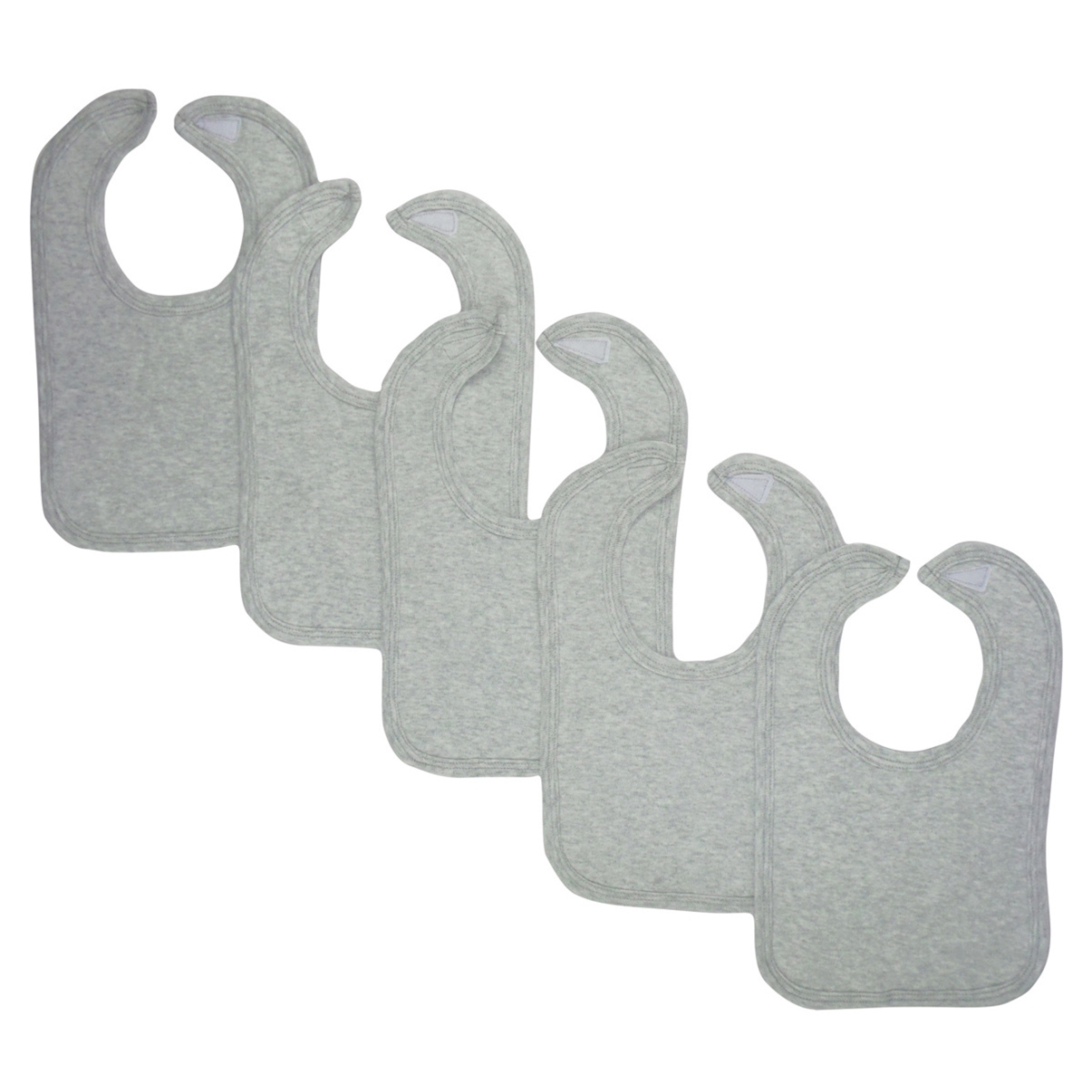 Bambini LS-0183 12.75 x 7.5 in. Baby Bibs, Gray - Horizon Bliss