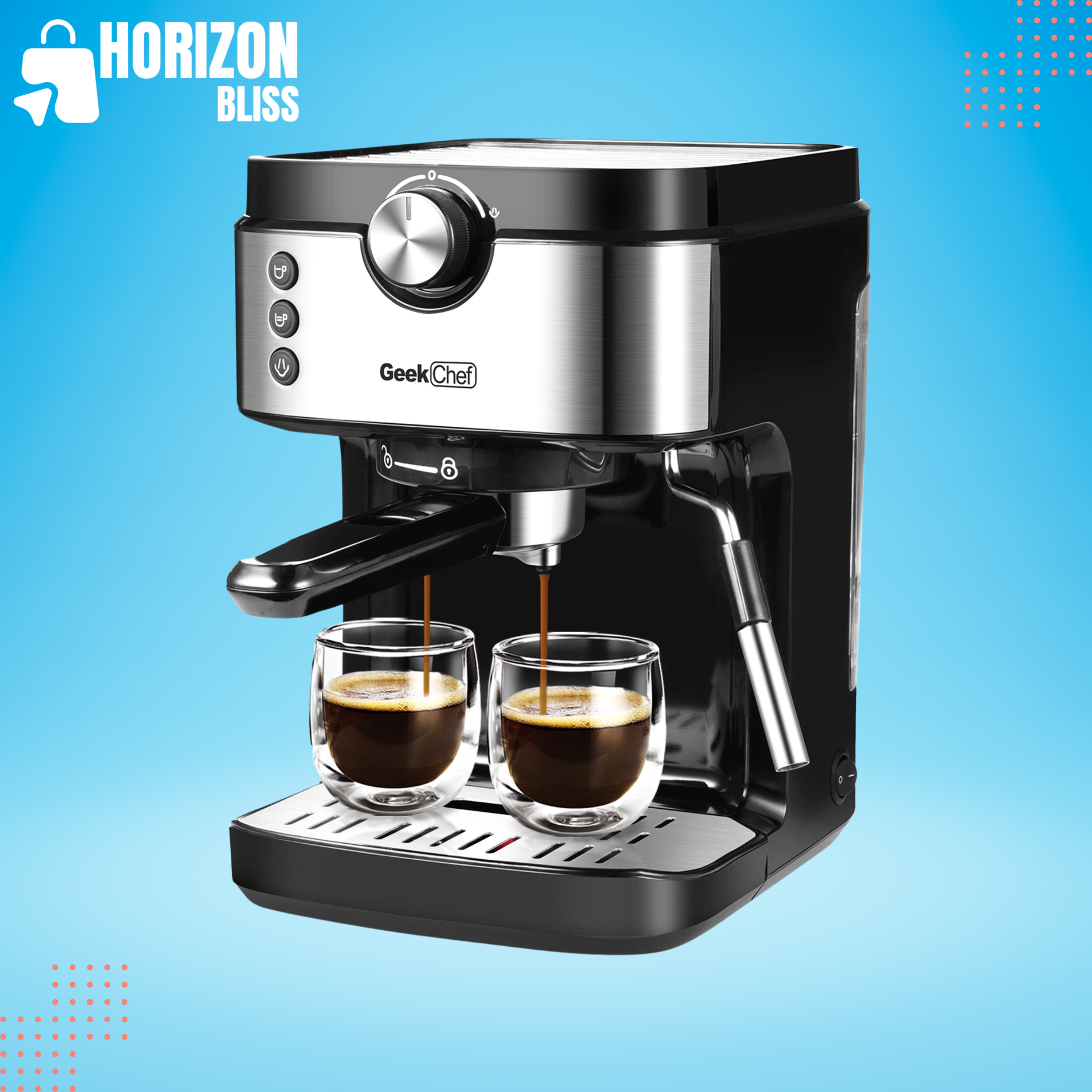 Espresso Machine 20 Bar Coffee Maker Machine - Horizon Bliss