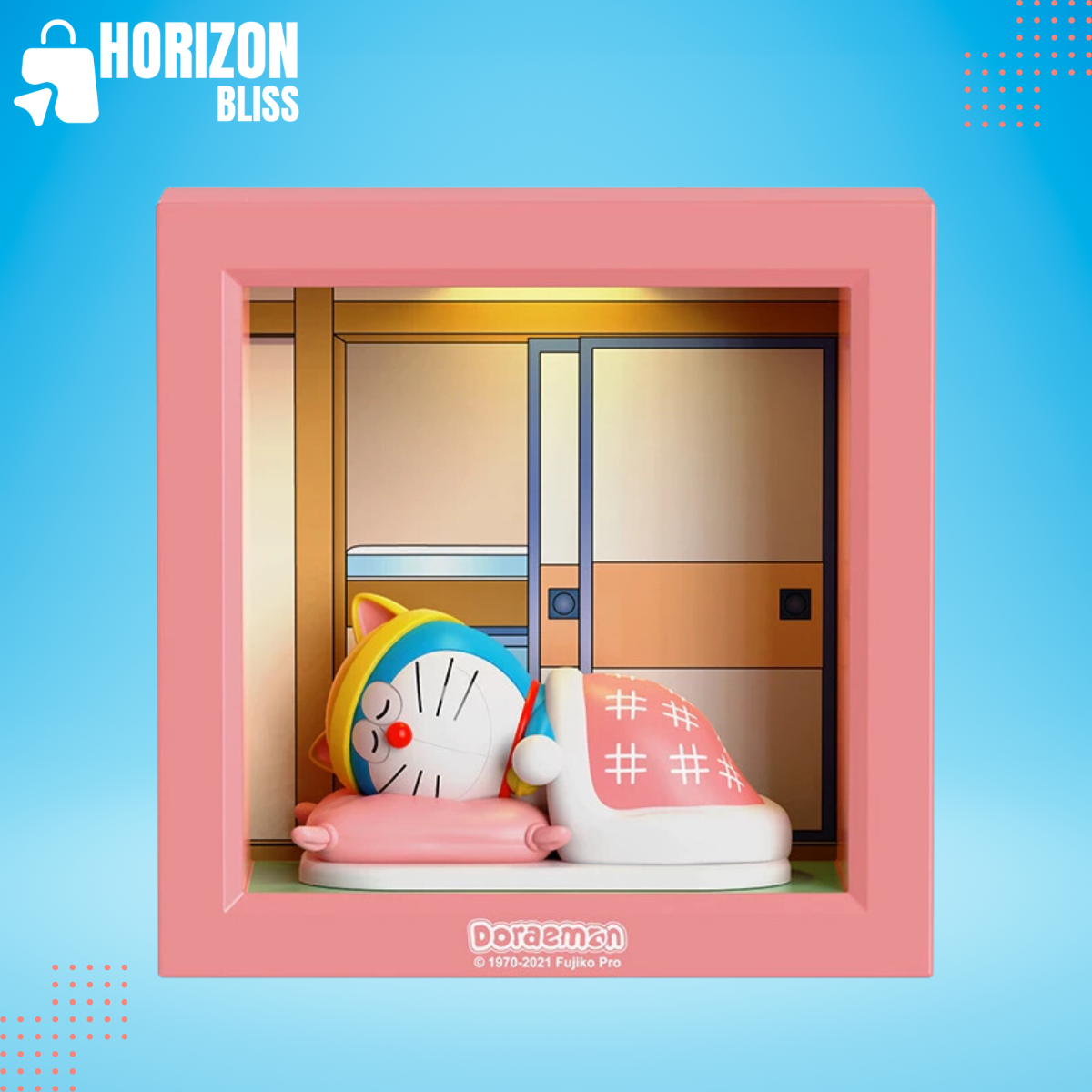 Action Figures Cartoon Bedside Lamp Doraemon Photo Frame Night Light - Horizon Bliss