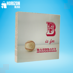 B is for Baseball 5x5 Art Block